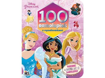 100 samolepiek s maľovankami Princezné