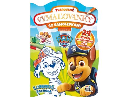 Tvarované maľovanky Labková patrola