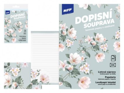 Listový papier farebný LUX 5+10 (Kvety)
