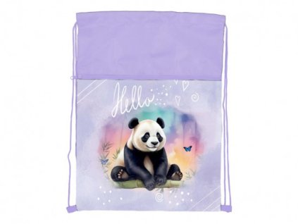 Vrecko na prezúvky Panda 30x39cm