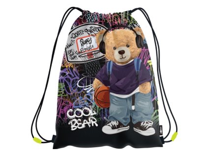Vrecko na prezuvky s potlačou JUNIOR S8 - Cool Bear