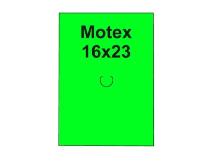 Etikety cen. MOTEX 16x23 hranaté, 870 etikiet/kotúčik, zelené