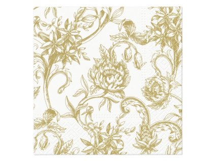 Obrúsky PAW L 33x33cm Baroque Flowers gold