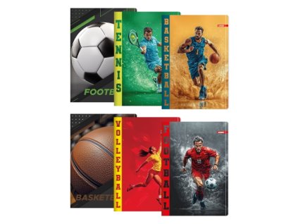 Zošit A4, linajkový 444, 40 listový, Exclusive "Sport"