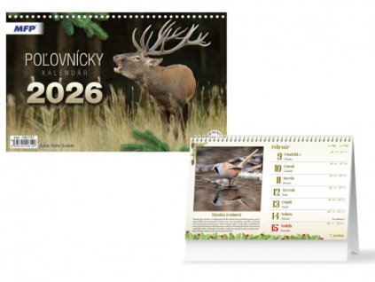 SK Kalendár 2026 stolový Poľovnícky