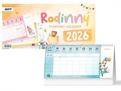 SK Kalendár 2026 stolový rodinný - plánovací