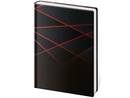 Zápisník Vario L linajkový - BLACK DESIGN