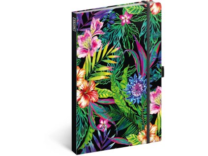 Notes Tropical, linajkovaný, 13 × 21 cm