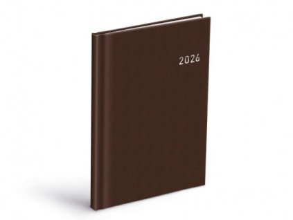 Diár 2026 T805 PVC dark brown