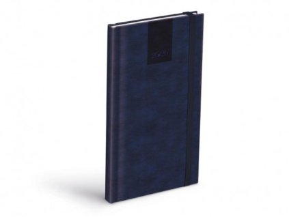 Diár 2026 T806 PU with rubber bluegray 90x170mm
