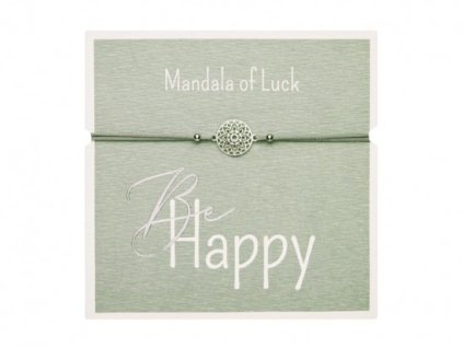 Gifty Be Happy náramok - Mandala of Luck (silver)