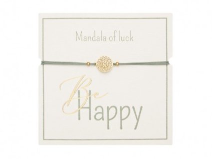 Gifty - Be Happy náramok - Mandala of luck (gold)