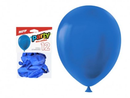 Balónik M balenie 12ks štandard 26cm modrý