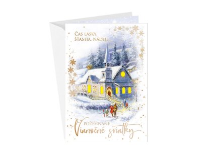 71-8015 Blahoprajná karta vianočná hudobná SK