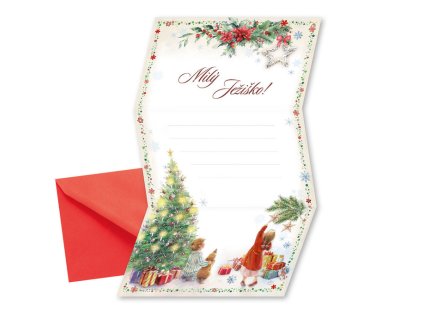 Vianočný pozdrav - list Ježiškovi