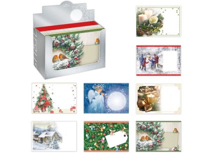 Obálka B6 s potlačou - mix vianočných motívov