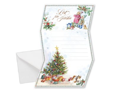Vianočný pozdrav - list Ježiškovi