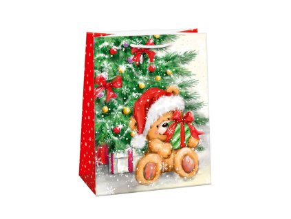 Vianočná darčeková papierová taška (29 x 38 cm)