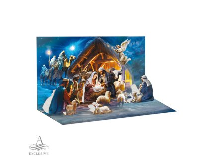 Blahoprajná karta vianočná pop-up SK