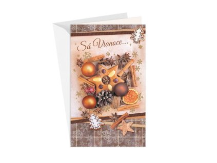 11-6539 Blahoprajná karta vianočná SK