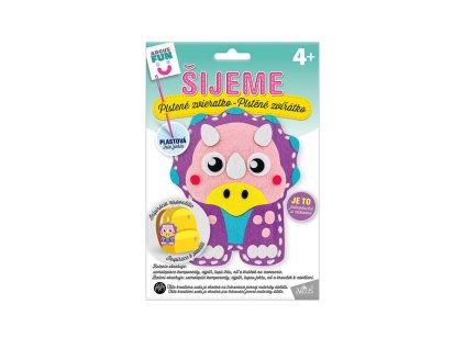 Kreatívne tvorenie šijeme plstené zvieratko dinosaurus