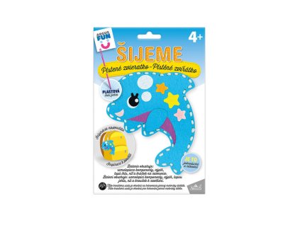 Kreatívne tvorenie šijeme plstené zvieratko delfín