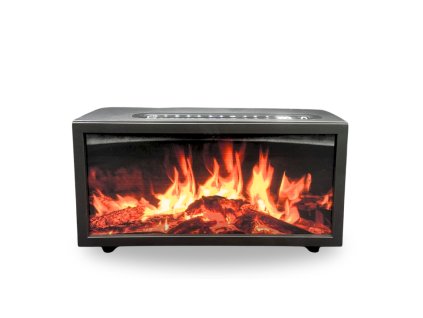 Aróma Difuzér Efekt Plameňa so Zvukom Vtákov - Čierny USB - Meni