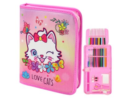 Výtvarná sada /veľký peračník 36 ks - Love Cats