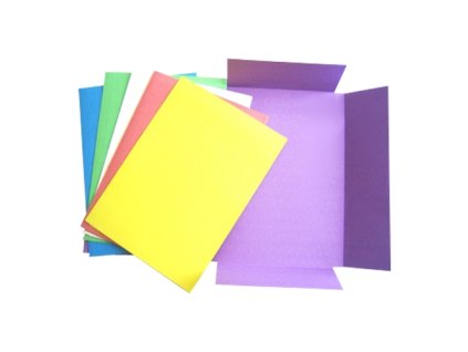 Odkladacia mapa papierová 253, s tromi chlopňami, zelená