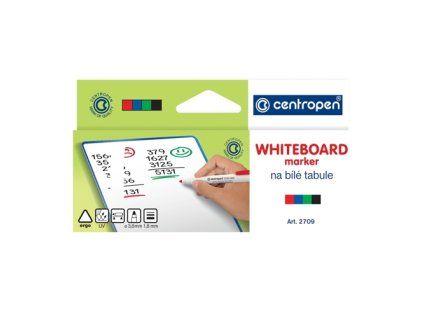 Popisovač CENTROPEN 2709 Whiteboard - sada 4 ks