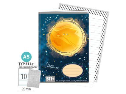 Zošit A5 TYP 511+ Vesmír