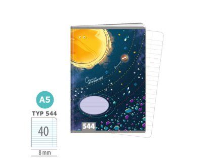 Zošit A5 TYP 544 Vesmír