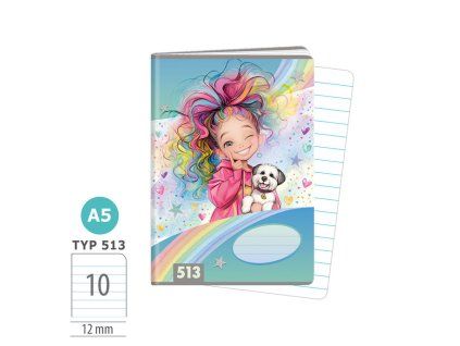 Zošit A5 TYP 513 Rainbow Ella