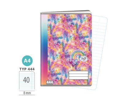 Zošit A4 TYP 444 Rainbow Ella