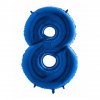 Balón narodeninový číslo 8 maxi - modrá
