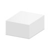 Blok kocka biela 9x9x5 cm - lepená