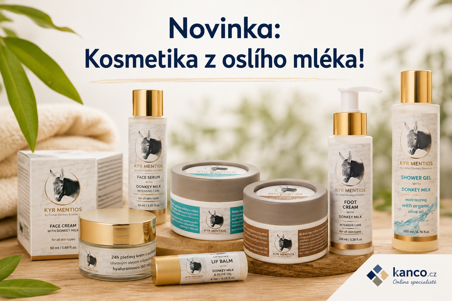 Kosmetika s oslím mlékem Olivie