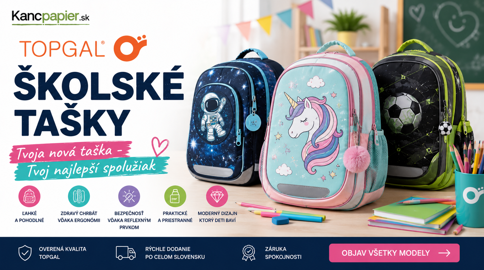 TOPGAL školské tašky