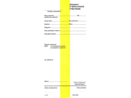 255163 ziadanka o serologicke vysetrenie 210x100 mm