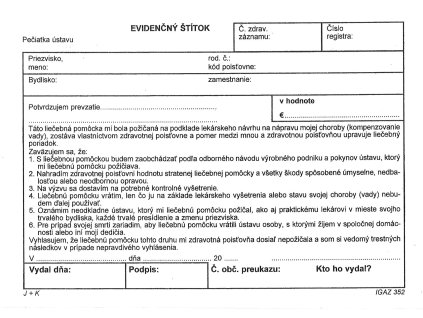 255448 evidencny stitok a6 karta