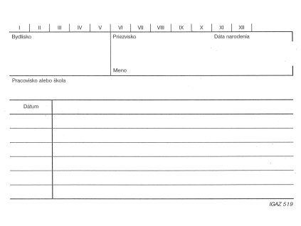 255778 evidencny stitok a6 karta