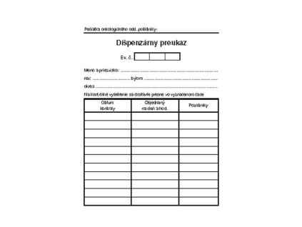 255823 dispenzarny preukaz a6 karta