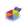 Samolepiaci bloček trojuholník, 6 neonových farieb