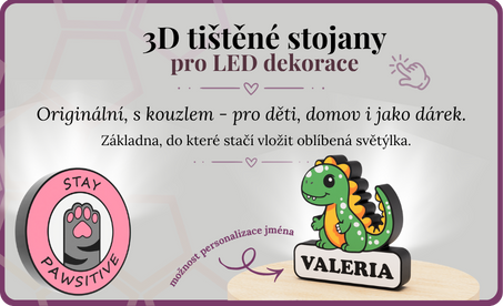 Stojan na LED lampu | Dekorace