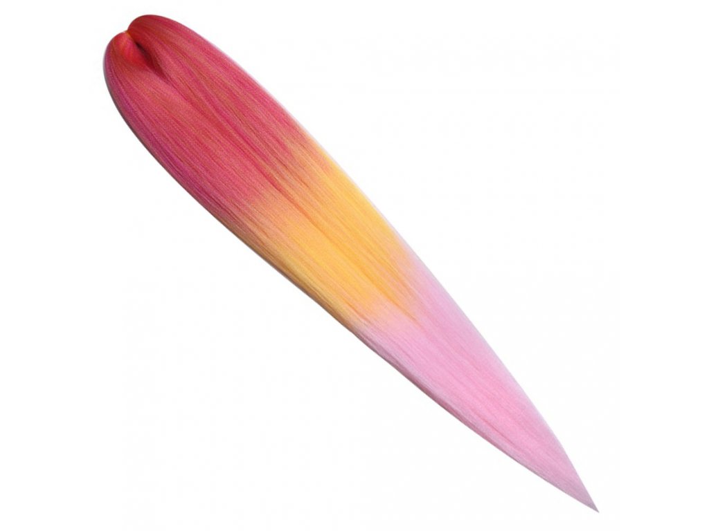 18333 100 ez kanekalon 3 6 hotplum yellow l pink