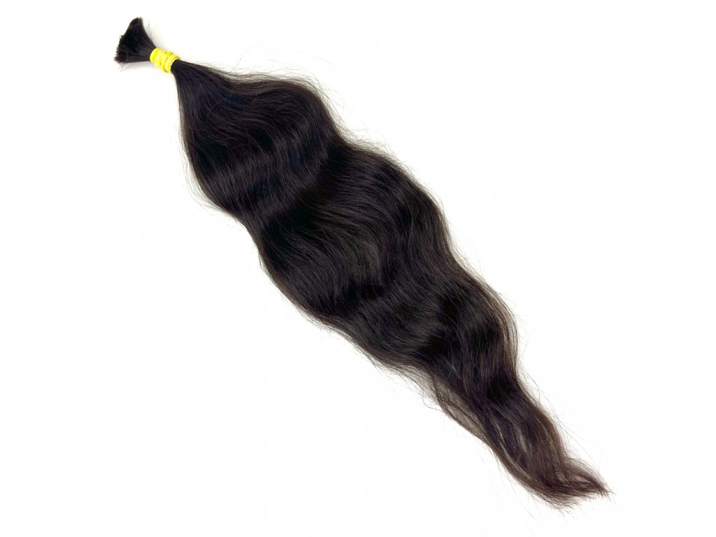 23322 1 human hair wavy dark brown 50 cm 39 gr