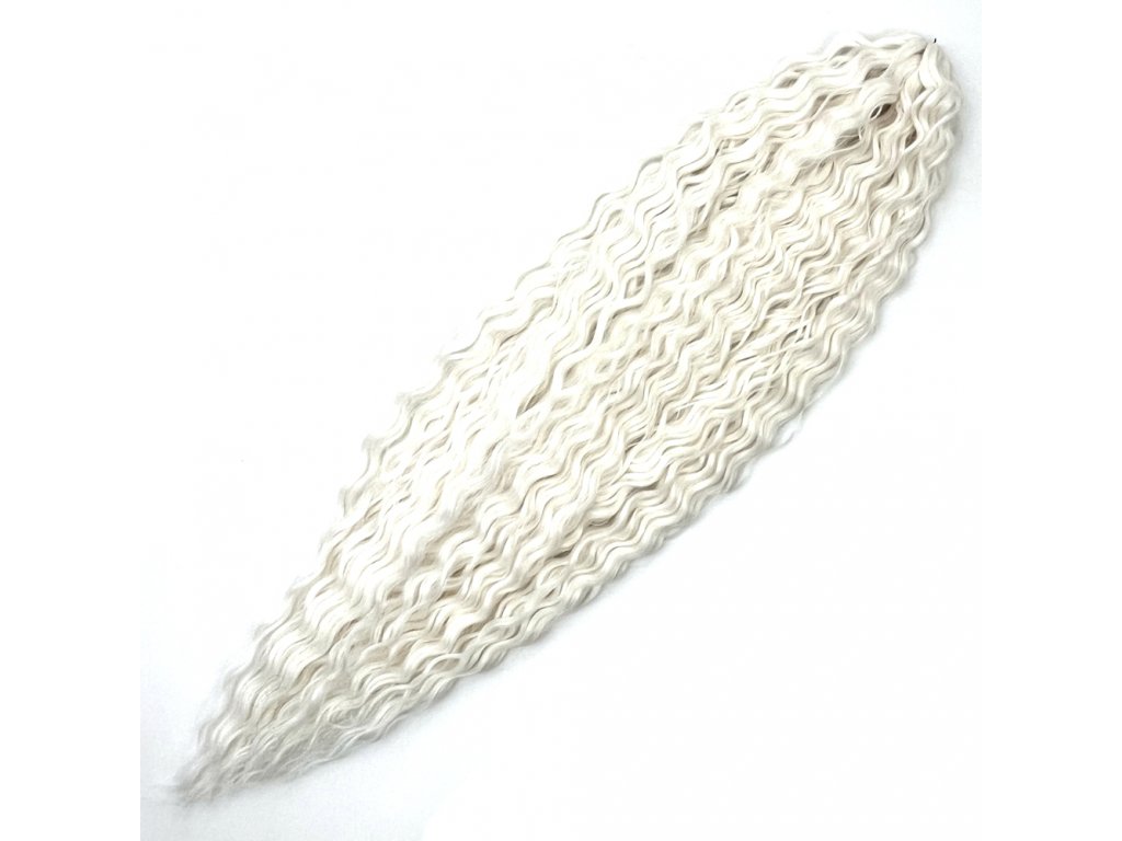 Wavy Kanekalon Ariel 75cm 100gr White