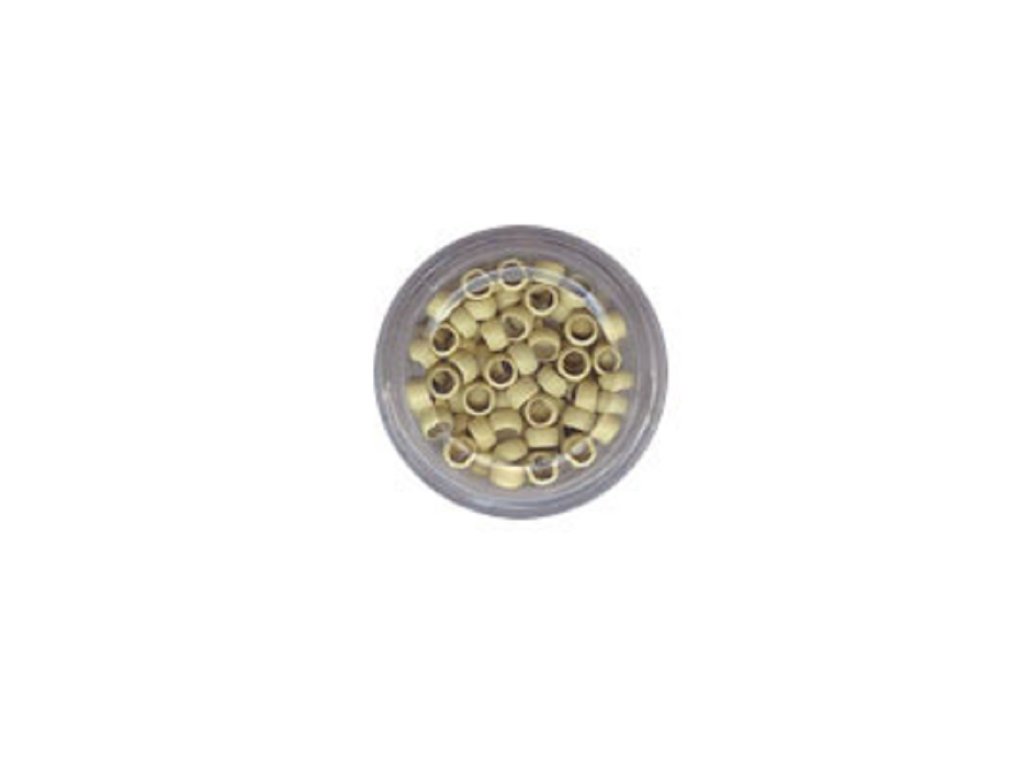 Micro Rings - 2.5mm Nano copper no screw blonde 100pcs