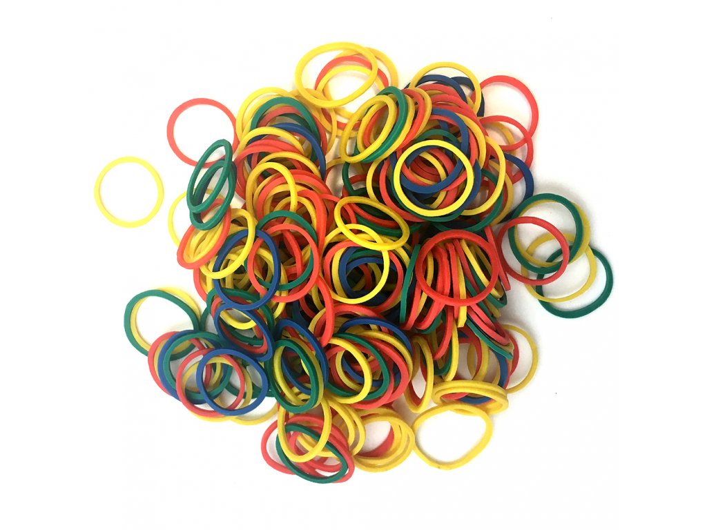 7705 mini rubber bands mulicolor 250pcs