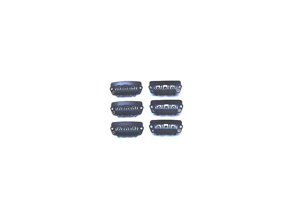 8890 comb clip for the clip in method 5 pcs 3 cm black